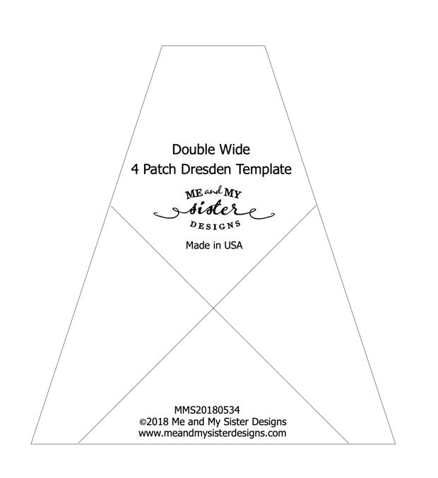 StarBurst Table Runner Pattern with Double Wide 4-Patch Template (Hard Copy)