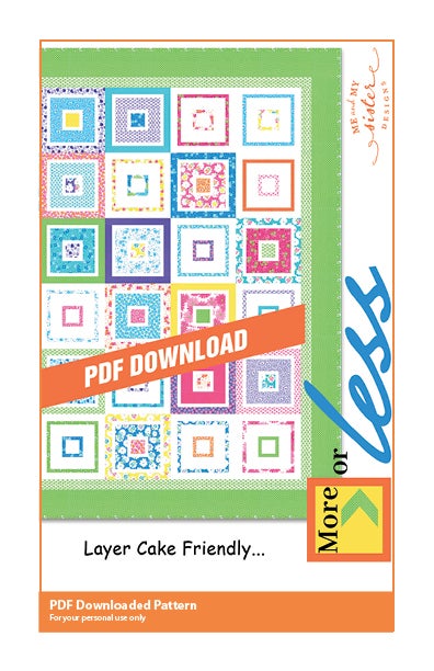 More or Less Electronic PDF pattern