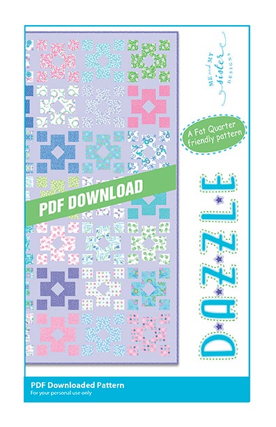 Dazzle PDF Pattern Meandmysisterdesigns