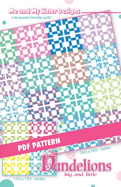 Dandelions big and little PDF pattern