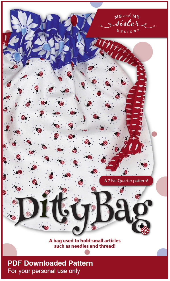 Ditty Bag (2 Fat Quarter) Electronic PDF pattern