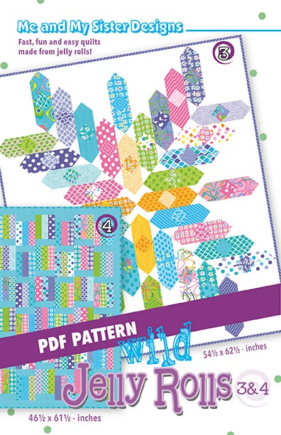 Wild Jelly Rolls 3 & 4 PDF pattern