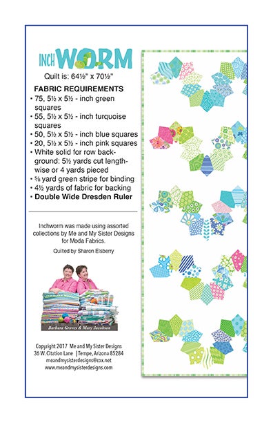 Inchworm - Double Wide Dresden PDF pattern